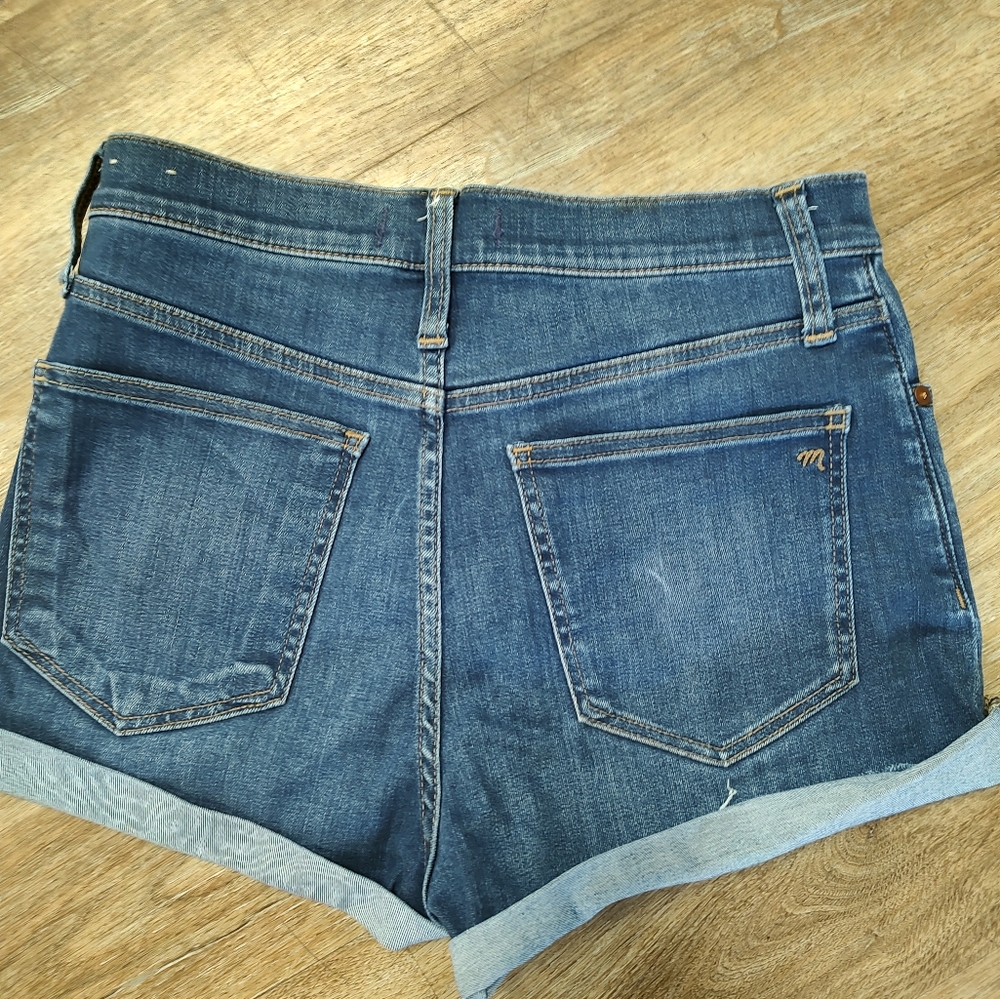 Madewell High Rise Cut Off Shorts 27 - Picture 9 of 12